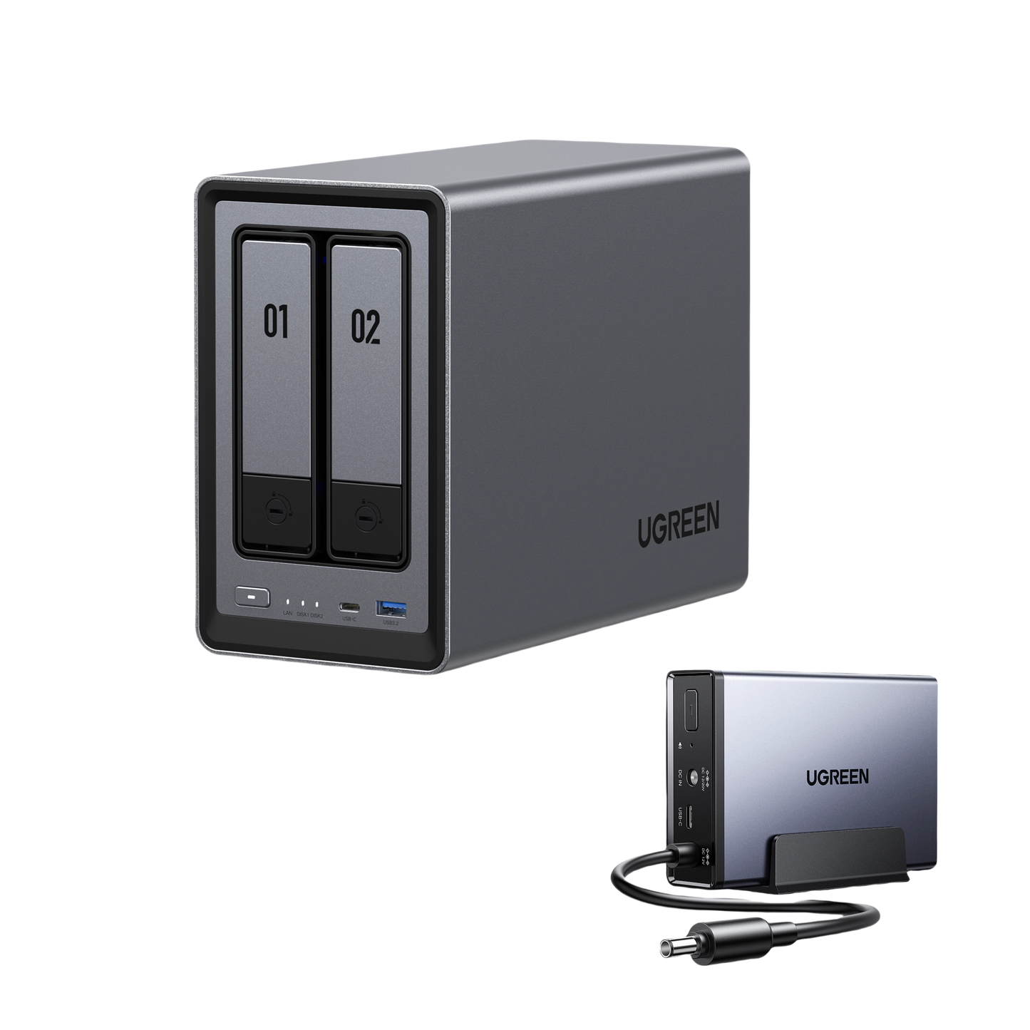 Le serveur NAS UGREEN DXP2800 est compatible avec l'alimentation sans coupure (UPS) dédiée d'UGREEN.