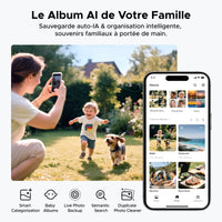 Serveur NAS UGREEN NASync DH4300 Plus – 4 baies 120 To, connectivité NFC, design vertical gris aluminium