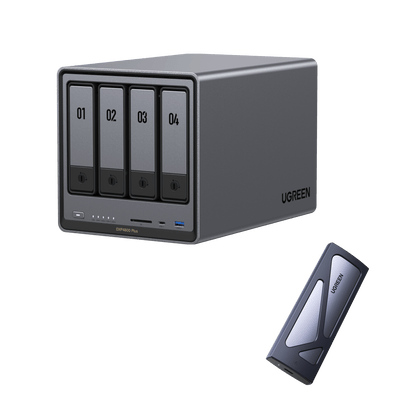 DXP4800 Plus+ Boîtier-Adaptateur pour SSD M.2 NVMe