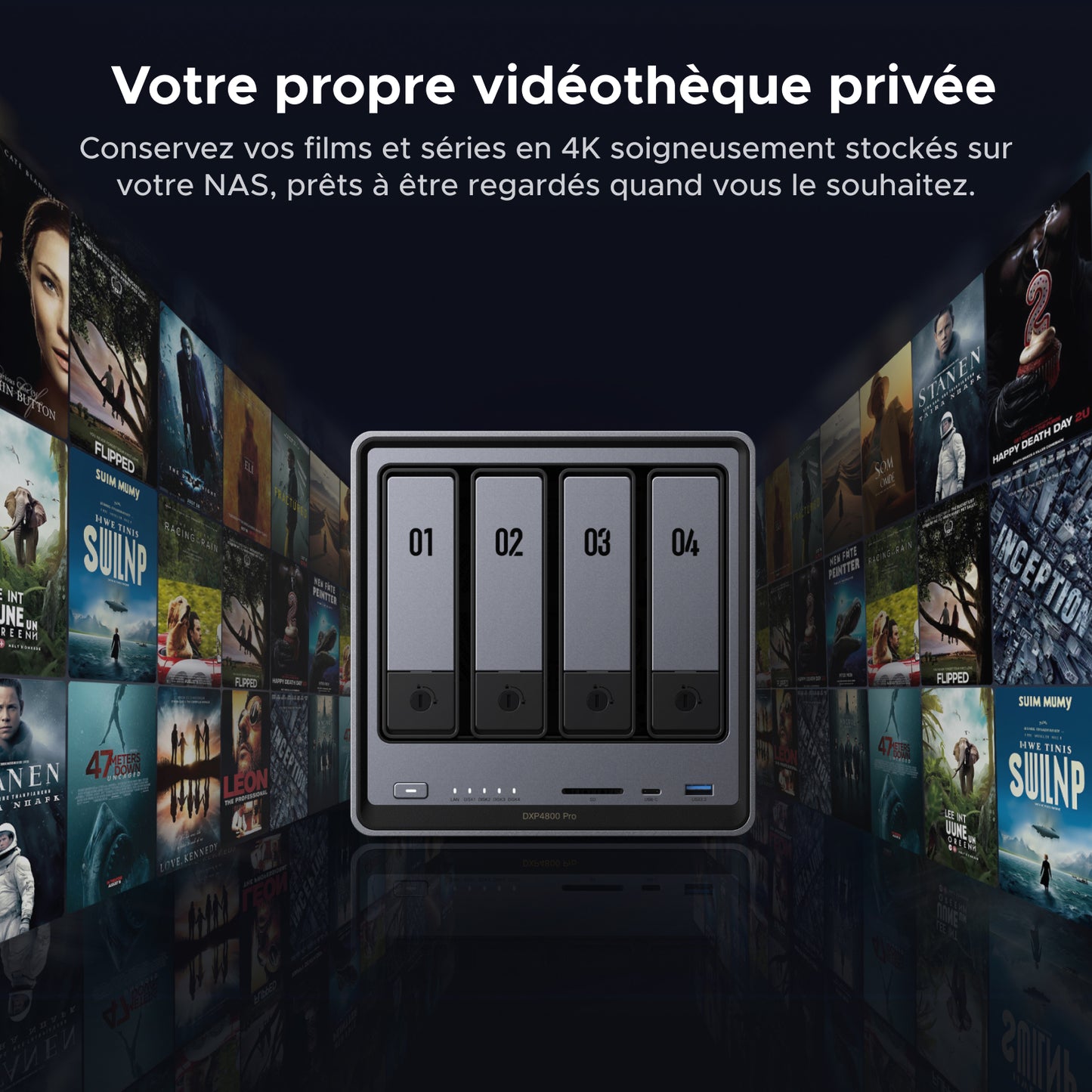 UGREEN NASync DXP4800 Pro - NAS 4 baies 144 To
