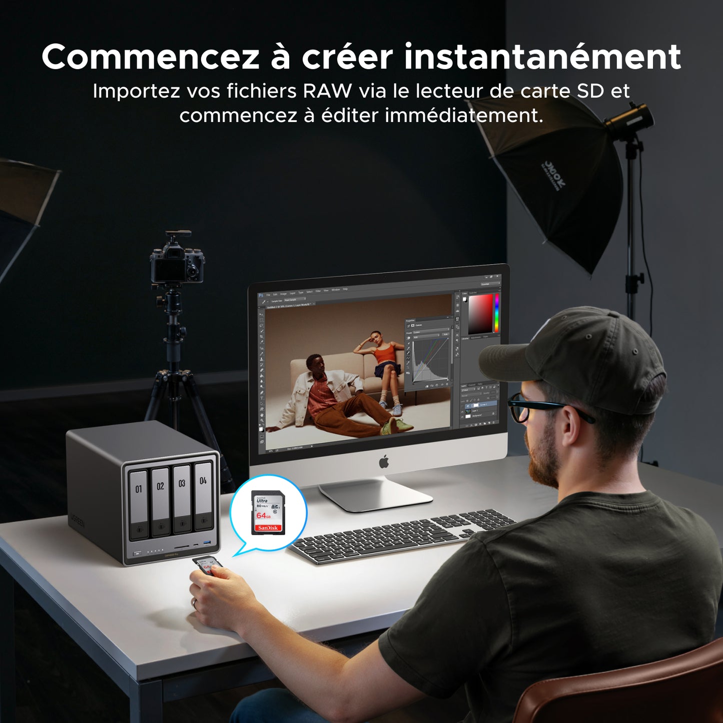UGREEN NASync DXP4800 Pro - NAS 4 baies 144 To