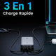 UGREEN Batterie Externe Portable USB C 25000 mAh 145W 3 Sorties Câble