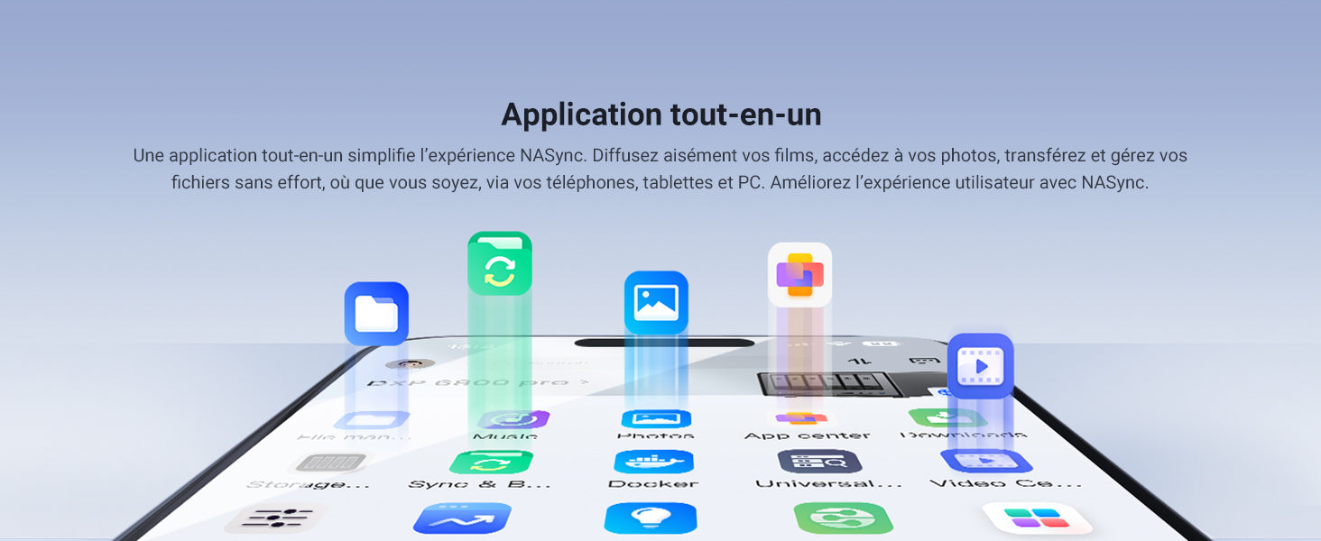 Application tout-en-un NASync de UGREEN pour accéder, synchroniser et gérer films, photos et fichiers sur téléphone, tablette et PC