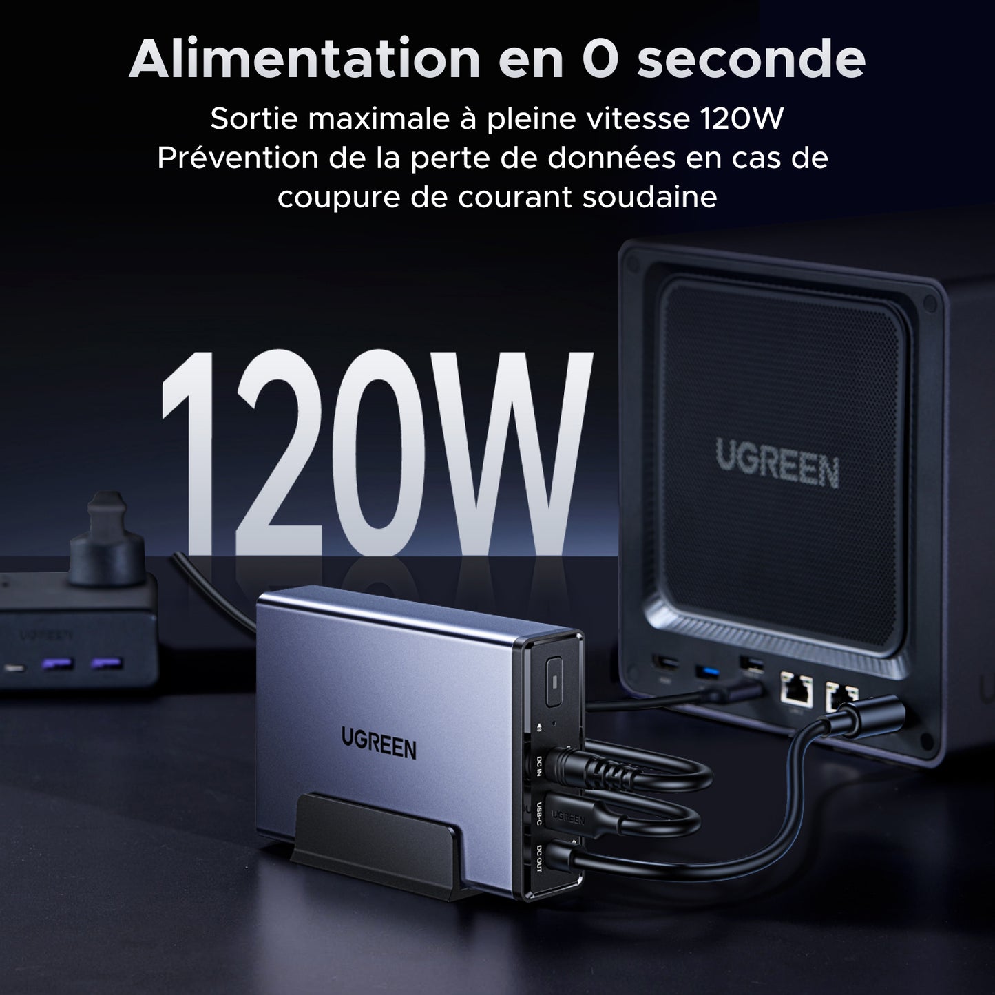 UGREEN NAS Alimentation sans coupure (UPS) CC 120 W