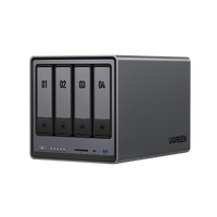 Serveur NAS UGREEN DXP4800 à 4 baies, finition gris aluminium métallisé