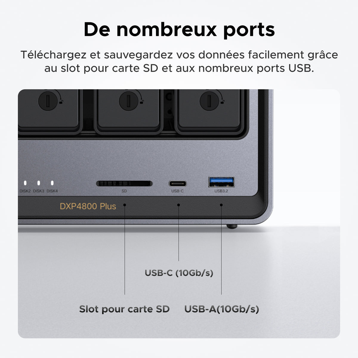 UGREEN NASync DXP4800 Plus | Serveur NAS 4 baies