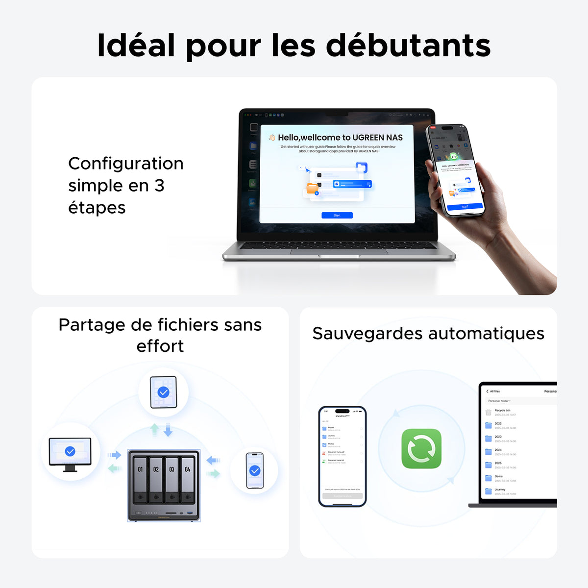 UGREEN NASync DXP4800 Plus | Serveur NAS 4 baies