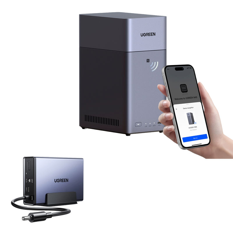NAS UGREEN NASync DH2300 - 2 Baies - 64 To
