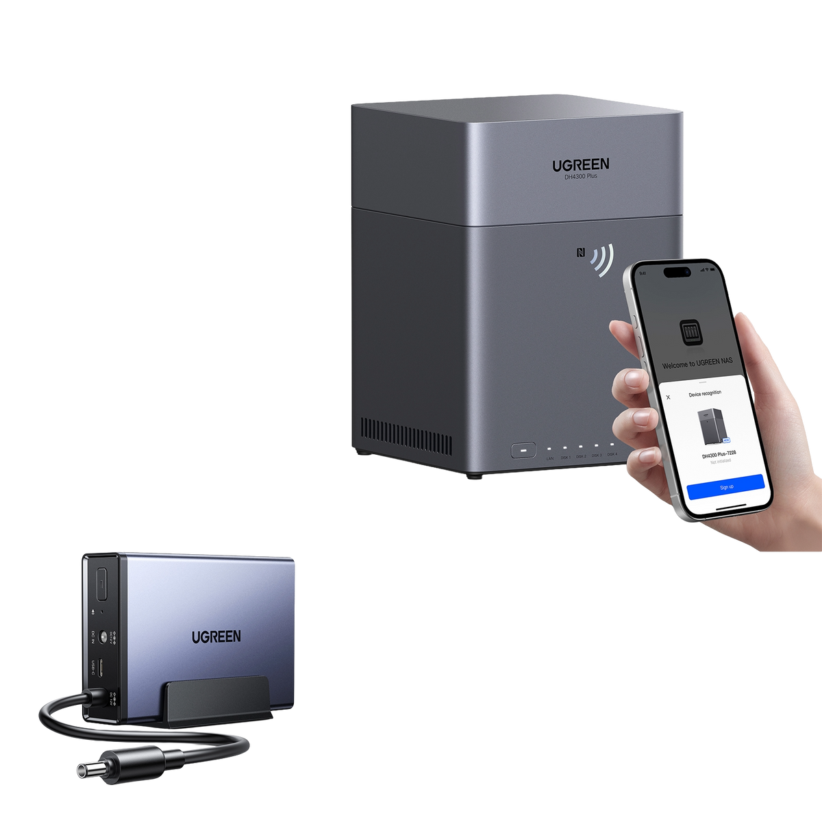 UGREEN NASync DH4300 Plus 4 Baies 128 To NAS