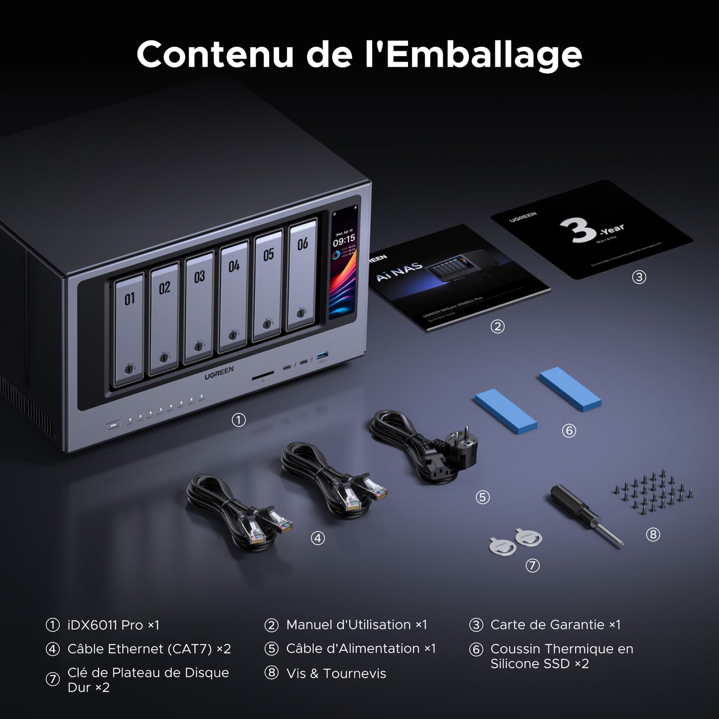 UGREEN iDX6011 Pro 6-Bay AI NAS