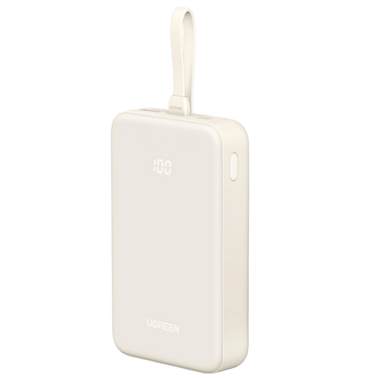 UGREEN Power Bank 20000mAh Charge rapide avec câble USB - C intégré