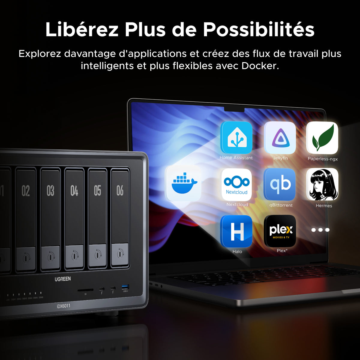 UGREEN iDX6011 64GB 6-Bay AI NAS