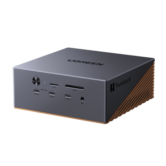 UGREEN Maxidok Station d’accueil Thunderbolt™ 5 17-en-1 – 8TB, double affichage 6K/8K pour Mac & Windows